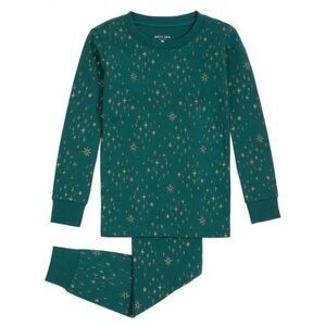 PETIT LEM Star Print Pyjama Set Dark green, Size 18M, NWT